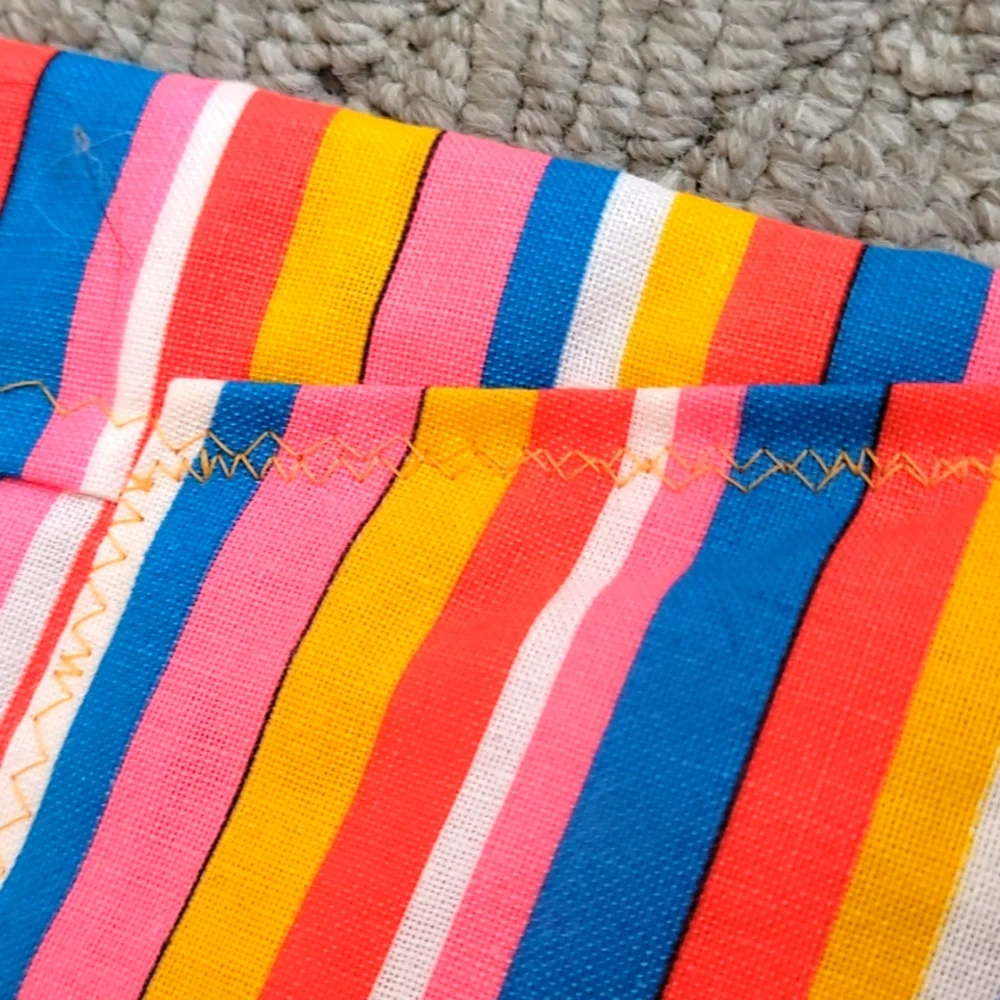 Vintage Handmade Child's Comforter Quilt or Picnic Blanket for Summer